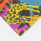 Retro Animal Silhouettes Patroon Fleece Deken (Hoek)