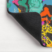 Retro Animal Silhouettes Patroon Muismat (Hoek)