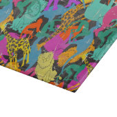 Retro Animal Silhouettes Patroon Snijplank (Hoek)