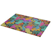 Retro Animal Silhouettes Patroon Snijplank (Hoek)