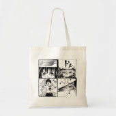 Retro Anime-actierasters Tote Bag (Voorkant)