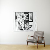 Retro Anime-actierasters Wandkleed (In Situ (horizontaal))