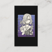 Retro Anime Girl Otaku Manga Comic Teen Japans Visitekaartje (Voorkant)