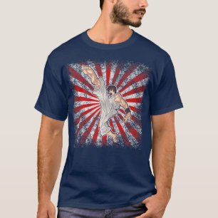 Retro Anime Japan Karate Fighter for Karate Addict T-shirt