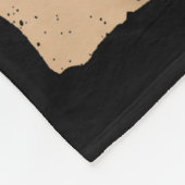 Retro Anime Kawaii Black Cat Eating Ramen Noodles Fleece Deken (Hoek)