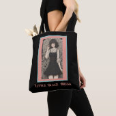 Retro Anime Kleine Zwarte Jurk Carryall Tote Bag (Dichtbij)