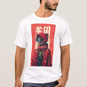 Retro Anime MPC Muziekspeler Billboard T-shirt