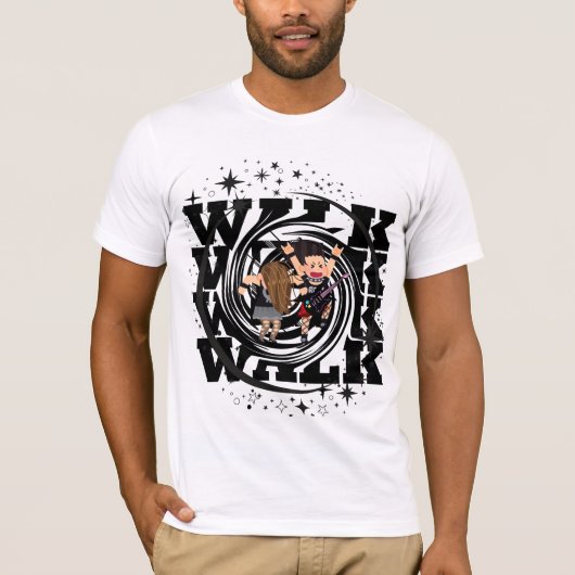 Retro Anime Star Warrior T-shirt (Voorkant)