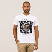 Retro Anime Star Warrior T-shirt (Voorkant volledig)