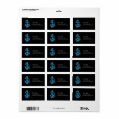 Retro Anker met Touw Etiket (Full Sheet)