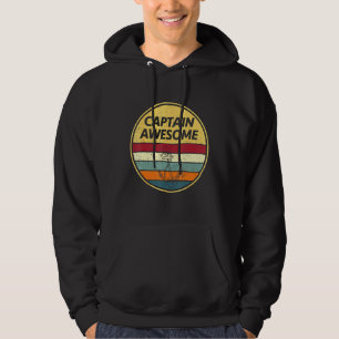 Retro Anker Zeilboot Zeilkapitein Hoodie