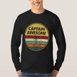 Retro Anker Zeilboot Zeilkapitein T-shirt