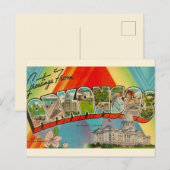  Retro ansichtkaart Arkansas  Briefkaart (Voorkant / Achterkant)