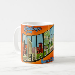 Retro ansichtkaart uit Charlotte NC Koffiemok