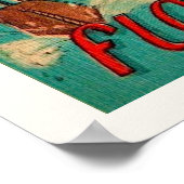 Retro ansichtkaart van Florida print (Hoek)
