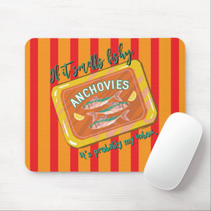 Retro Ansjovis Grappige Kantoorhumor Muismat