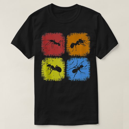 Retro Ant Animal Grunge Insect Zoo Entomoloog Vi T-shirt (Design voorkant)