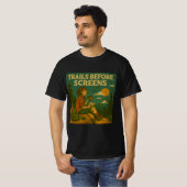 Retro Anti-Tech Hiking T-shirt (Voorkant volledig)