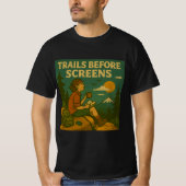 Retro Anti-Tech Hiking T-shirt (Voorkant)