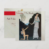 RETRO ANTI VALENTIJN DAG FEest WAX ZEGEL MONOGRAM Kaart (Voorkant / Achterkant)