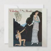 RETRO ANTI VALENTIJN DAG FEest WAX ZEGEL MONOGRAM Kaart (Voorkant)