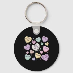 Retro anti-valentijn snoep vintage hart liefde zui sleutelhanger