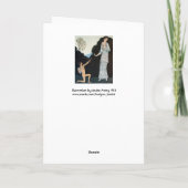 RETRO ANTI VALENTINE'S DAY RED WAX SEAL MONOGRAM FEESTDAGEN KAART (Achterkant)