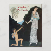 RETRO ANTI VALENTINE'S DAY RED WAX SEAL MONOGRAM FEESTDAGENKAART (Voorkant)