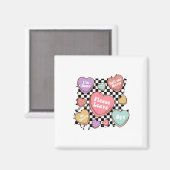 Retro Anti Valentines Funny Valentine Candy Heart  Magneet (Voorkant / Achterkant)
