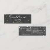 Retro Antiek Chalkboard Mini Visitekaartje (Voorkant / Achterkant)