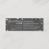 Retro Antiek Chalkboard Mini Visitekaartje (Achterkant)