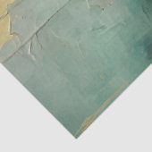 Retro antiek gouden klok turquoise  tissuepapier (Detail)