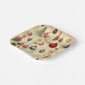 Retro Antiek kerstversieringen Papieren Bordje (Gebogen)