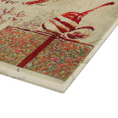 Retro Antiek kerstversieringen Snijplank (Hoek)