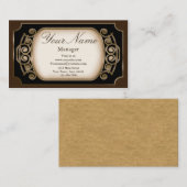 Retro  Antiek Visitekaartje (Voorkant / Achterkant)