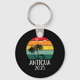 Retro Antigua 2025 Familiereis Groepsvakantie Matc Sleutelhanger