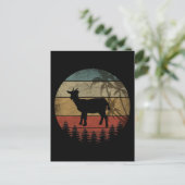 RETRO ANTIQUE GEIT BRIEFKAART (Staand voorkant)