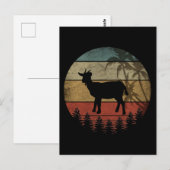 RETRO ANTIQUE GEIT BRIEFKAART (Voorkant / Achterkant)