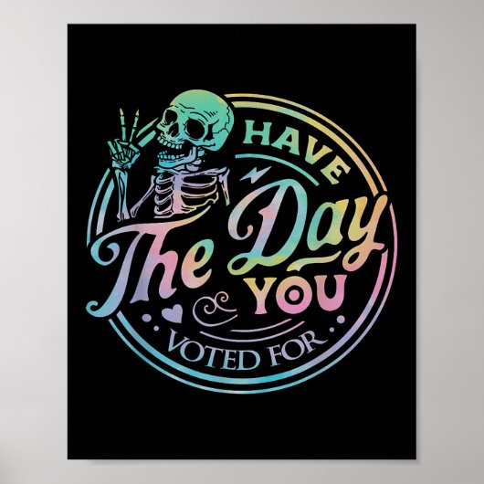 Retro-antitroef heeft de dag dat je op Stropdas he Poster (Voorkant)