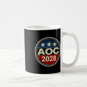 Retro AOC 2028 Fight Oligarchy Protest Resist Bern Koffiemok
