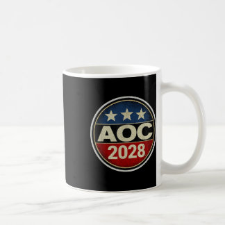 Retro AOC 2028 Fight Oligarchy Protest Resist Bern Koffiemok