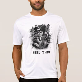 *~* Retro AP91 Bas gitaar speler Muziek Cat T-shirt