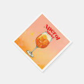 Retro Aperol Spritz Cocktailparty Servet (Hoek)