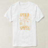 Retro Aperol Spritz Italiaanse Cocktail Graphic T-shirt (Design voorkant)