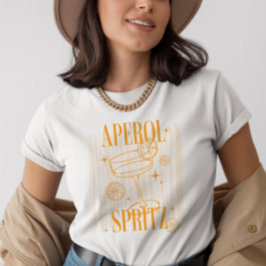 Retro Aperol Spritz Italiaanse Cocktail Graphic T-shirt