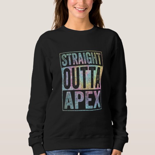 Retro Apex Stuff Clothing Straight Outta Apex Tie  Trui (Voorkant)