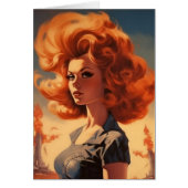 Retro apocalyptische vrouw (Voorkant)