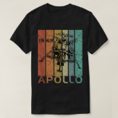 Retro Apollo 11 50th Jubileum Moon Landing 1969 T-shirt (Design voorkant)