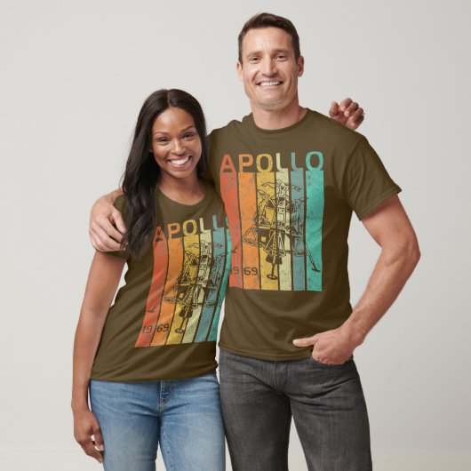 Retro Apollo 11 50th Jubileum Moon Landing T-shirt (Unisex)