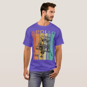 Retro Apollo 11 50th Jubileum Moon Landing T-shirt (Voorkant volledig)